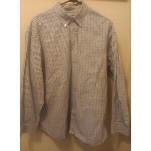 Daniel Cremieux Men's Button Down Long Sleeve Egyptian Cotton Dress Shirt Sz XL